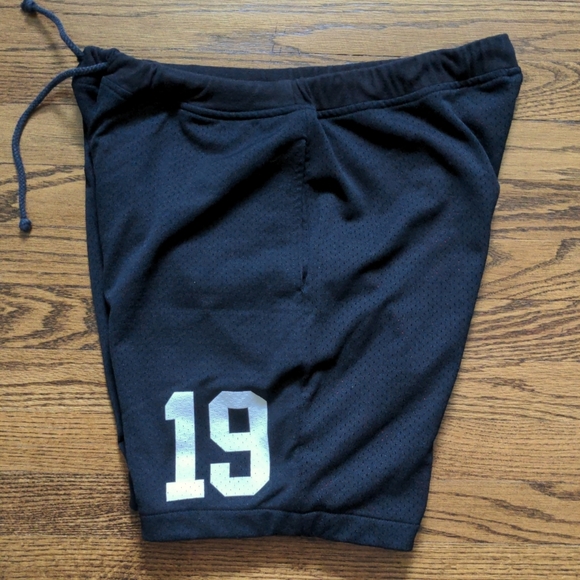 Champion Mesh Reversible Shorts Black Red Men's Large - Picture 4 of 9